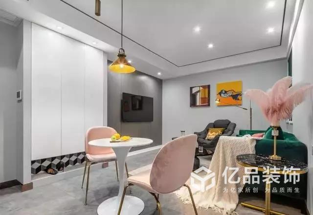 億品裝飾|105m2現(xiàn)代輕奢風(fēng)二居室，簡單不失優(yōu)雅！